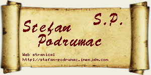 Stefan Podrumac vizit kartica